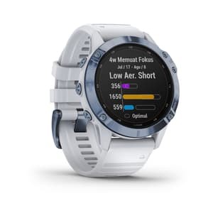 Garmin Fenix 6 Pro Solar Edition Cobait Blue with Whitestone Band Original Garansi Resmi TAm 2 Tahun