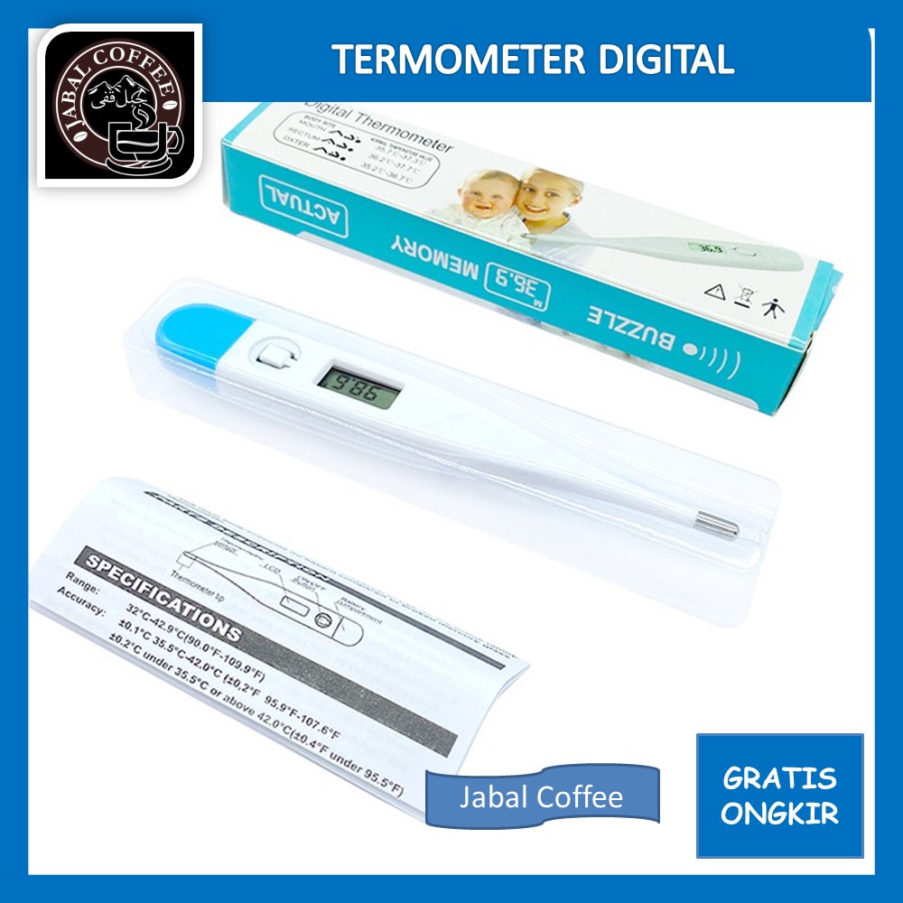 Thermometer Digital LCD / Termometer Digital / Pengukur Suhu Badan Mulut Ketiak Rectum