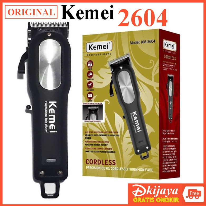 Kemei 2604 Mesin Alat Cukur Rambut Mesin Kemei 2604 Hair Clipper Elektrik KM2604