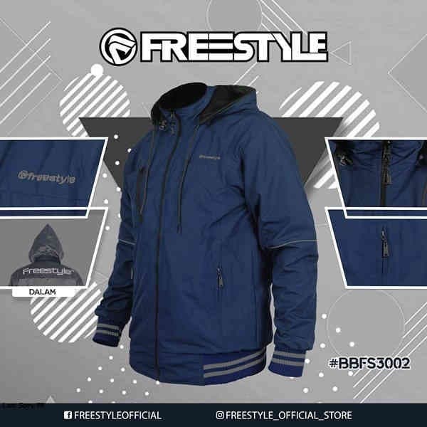Jaket Jumbo Jaket Parasut Pria Casual BB Bolak Balik Waterproof - BBFS3001, XXXL