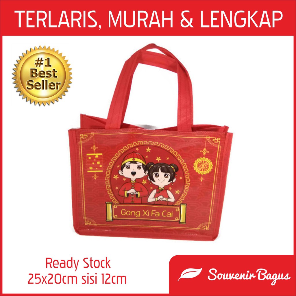 Tas Imlek Murah Souvenir Imlek Chinese New Year Goodie Bag Imlek Promo Murah Shio Naga kayu 2024