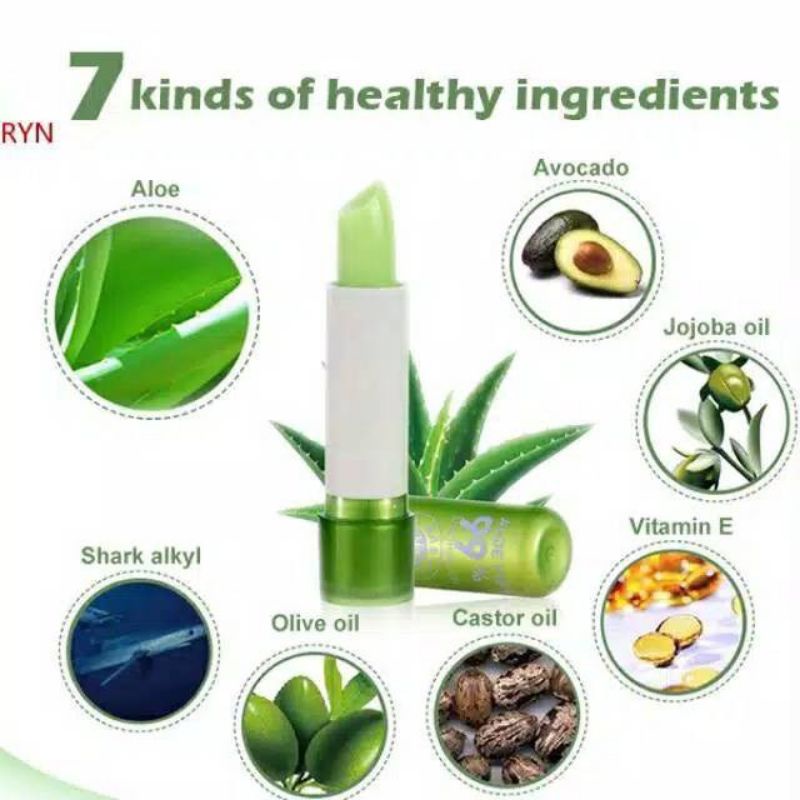 LIPBALM ALOEVERA MEOVER LIP BALM LIPGLOSS MAGIC BEST SELLER