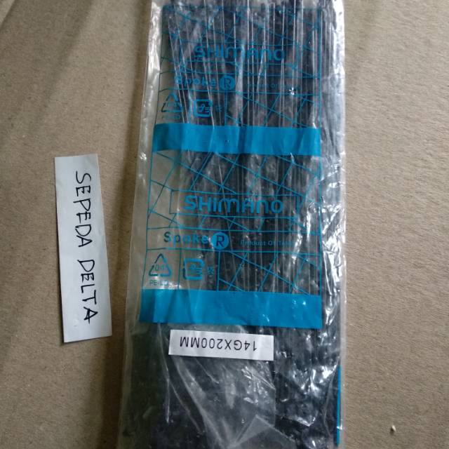 RUJI 14G X 200 MM JARI-JARI SPOKE SHIMANO STAINLESS