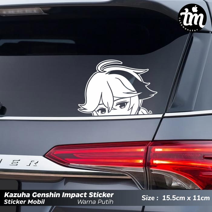 Stiker Mobil Kaca Belakang Mobil Sticker Bumper Mobil Kazuha Genshin Impact
