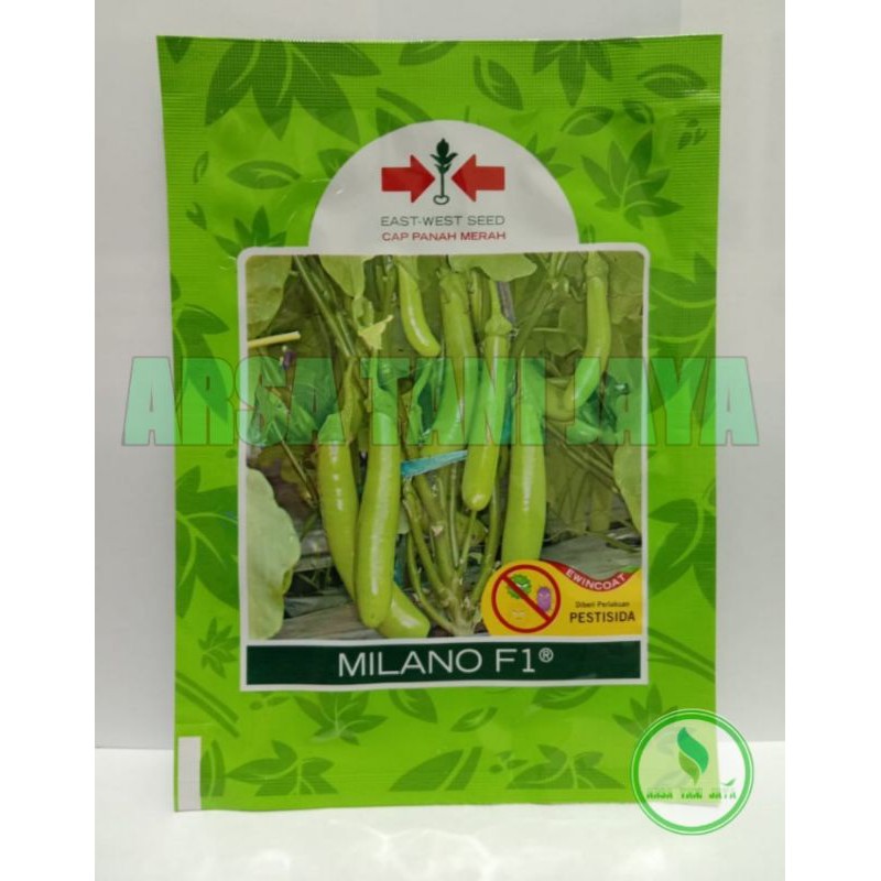 Benih Terong Hijau Milano F1 1.100 Butir - Cap Panah Merah