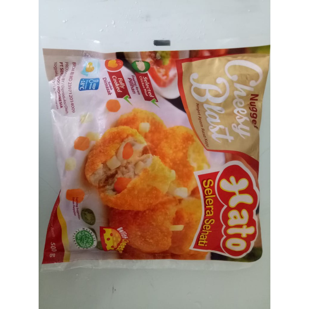 

HATO CHICKEN NUGGET CHESSY BLAST 500GR