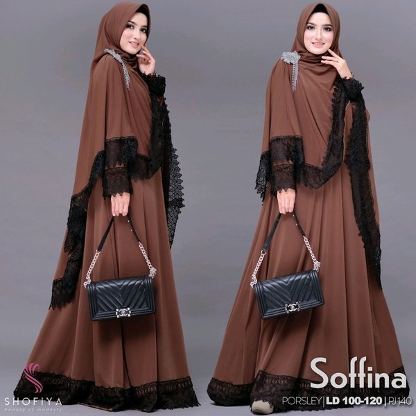GAMIS SYARI WANITA TERBARU 2021 MODERN / SET SYARI WANITA / SETELAN SYARI MODERN / GAMIS IBU IBU