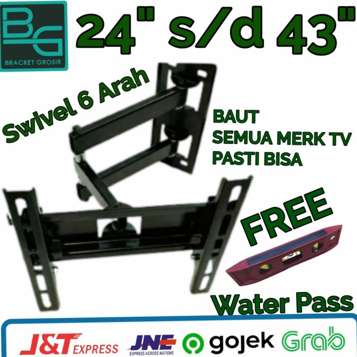 Bracket TV LED 32 inch sampai 43 Inch Include baut SAMSUNG semua type