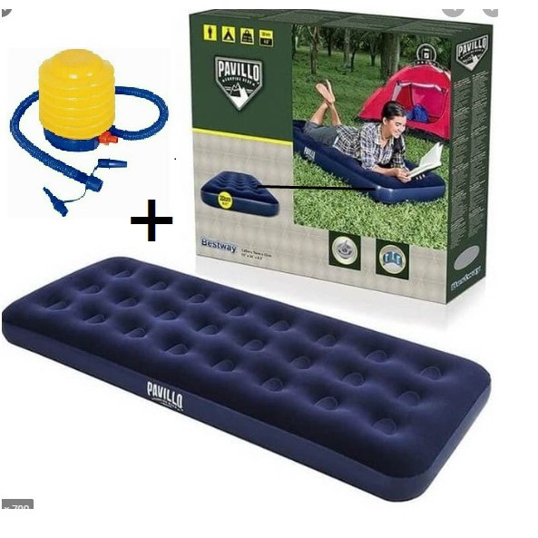 Bestway  Kasur Angin Single + Pompa / Paket Kasur Angin Single