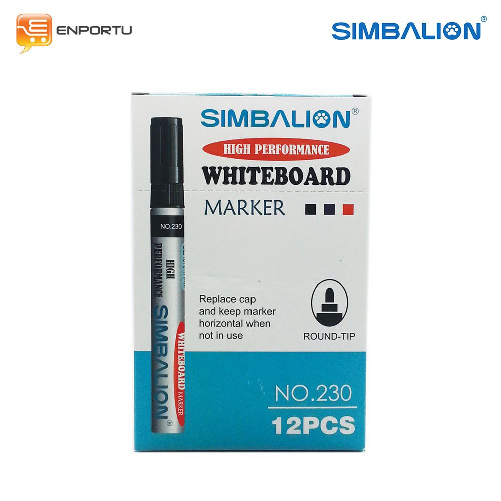 

Promo SIMBALION Spidol Whiteboard Black - 1 Lusin HOT SALE