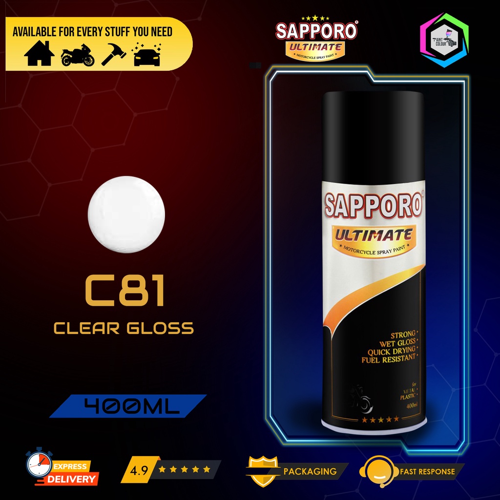 SAPPORO ULTIMATE Cat Semprot C81 - Clear Gloss