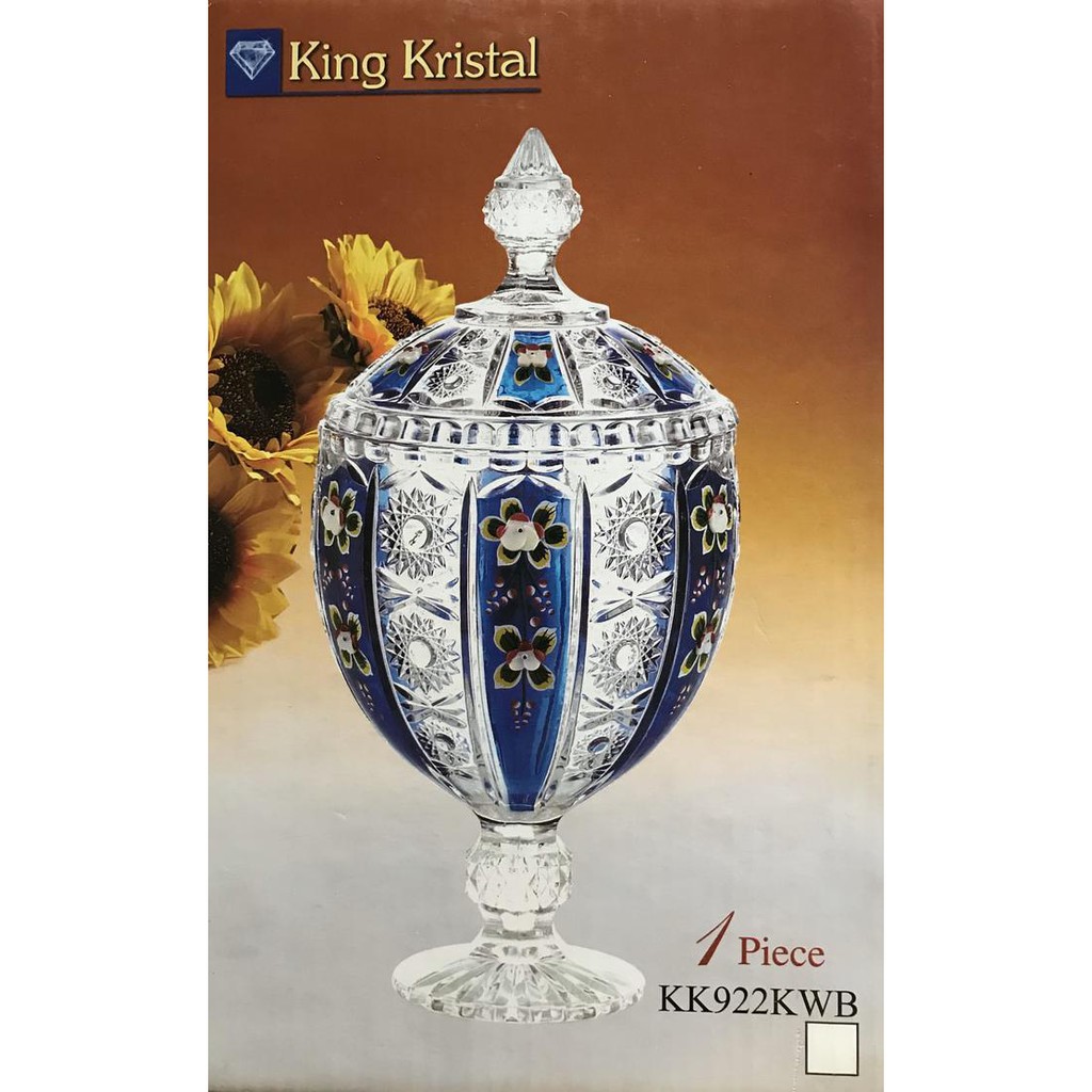 Toples kristal candy jar tempat permen king kristal