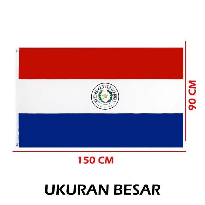 Bendera Negara Paraguay ukuran besar 150x90cm