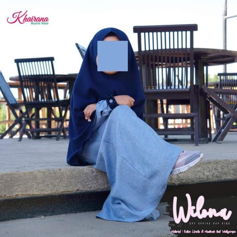 Gamis Wilona By Khairana, gamis anak lucu, gamis anak syar'i