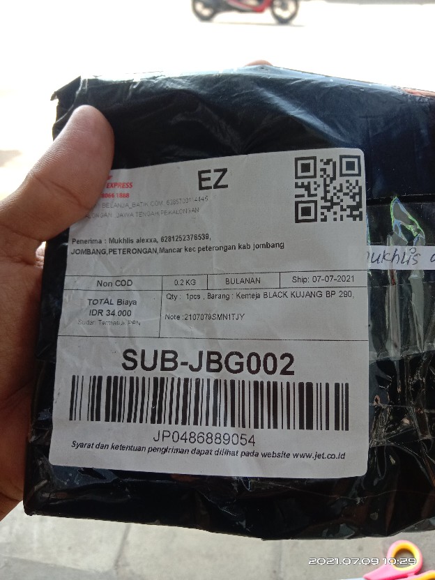 Kemeja Black Kujang Bp 290