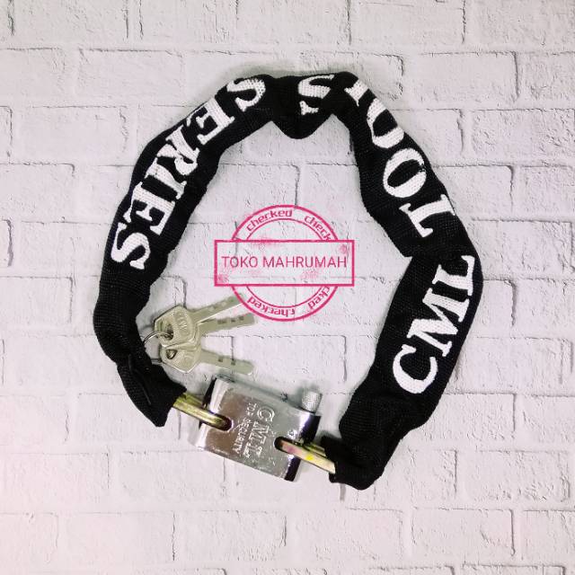 Gembok Rantai Kain Camel 80 Chain lock rumah sepeda motor pagar helm-3