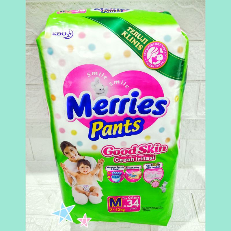 Merries Pants Good Skin M-34 size ukuran M isi 34 m34
