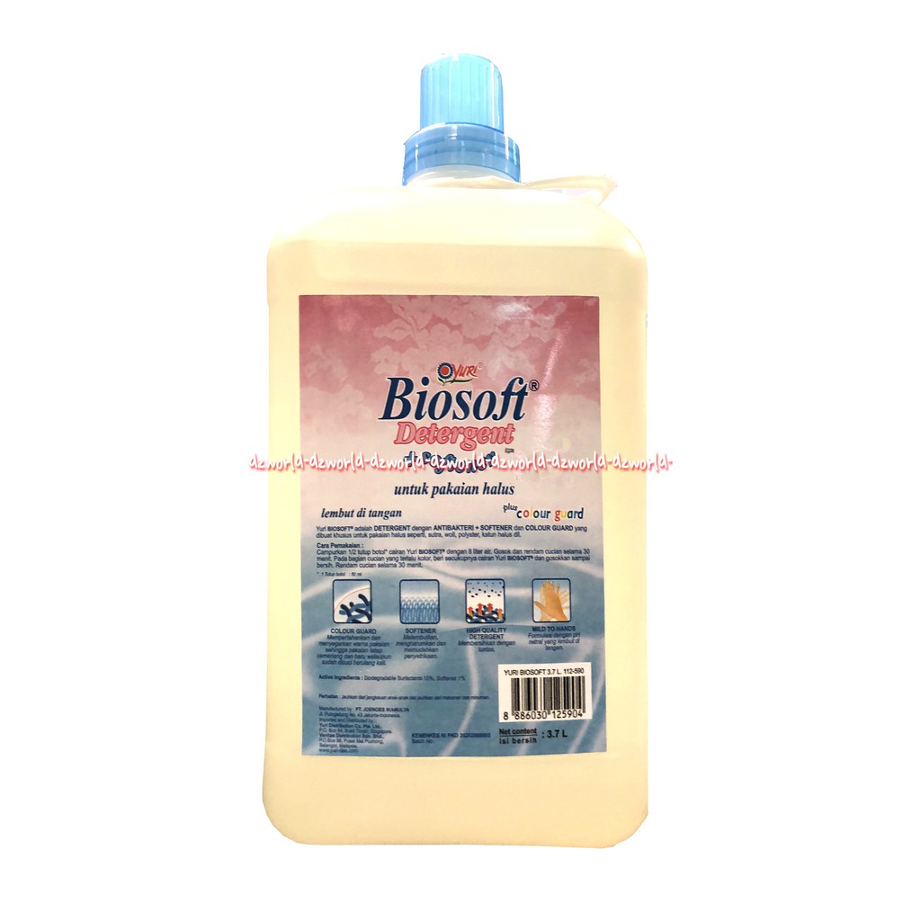 Biosoft Detergent Softener 3,7L Detergen Dan Pelembut Pakaian Bio Soft