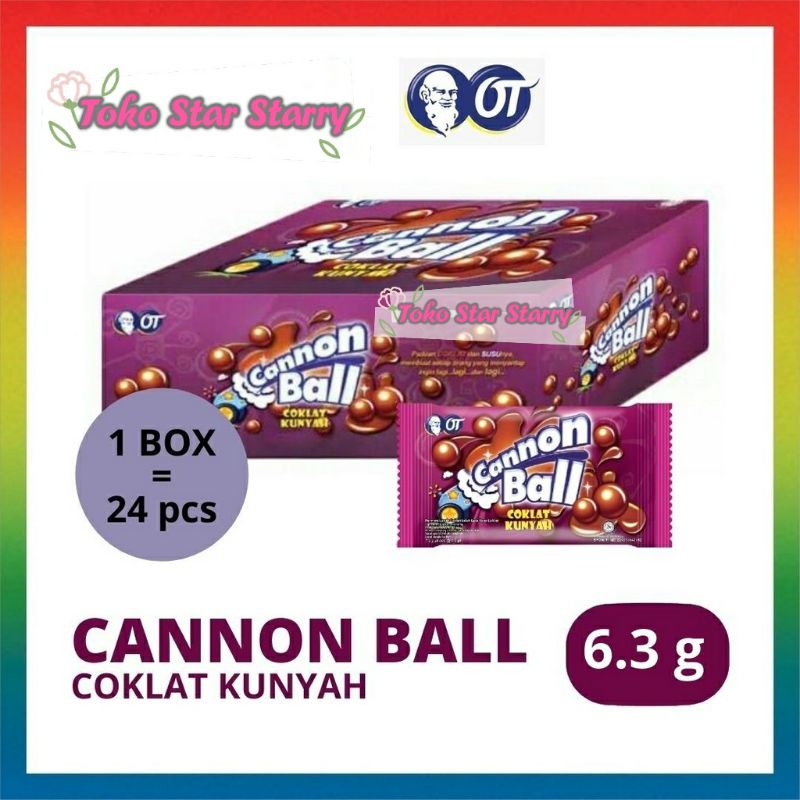 

[Per Kotak] CANNON BALL canon bal coklat kunyah. 1 box isi 24 Sachet Coklat viral coklat cannonball canonball canon ball cannon ball