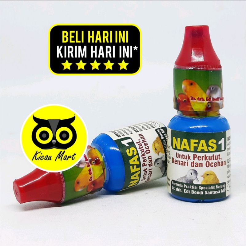 Nafas1 obat pernafasan burung kenari perkutut kicau lovebird sesak nafas 1