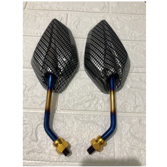 KACA SPION CARBON TANGKAI TWOTONE SPION KARBON BEAT,JUPITER