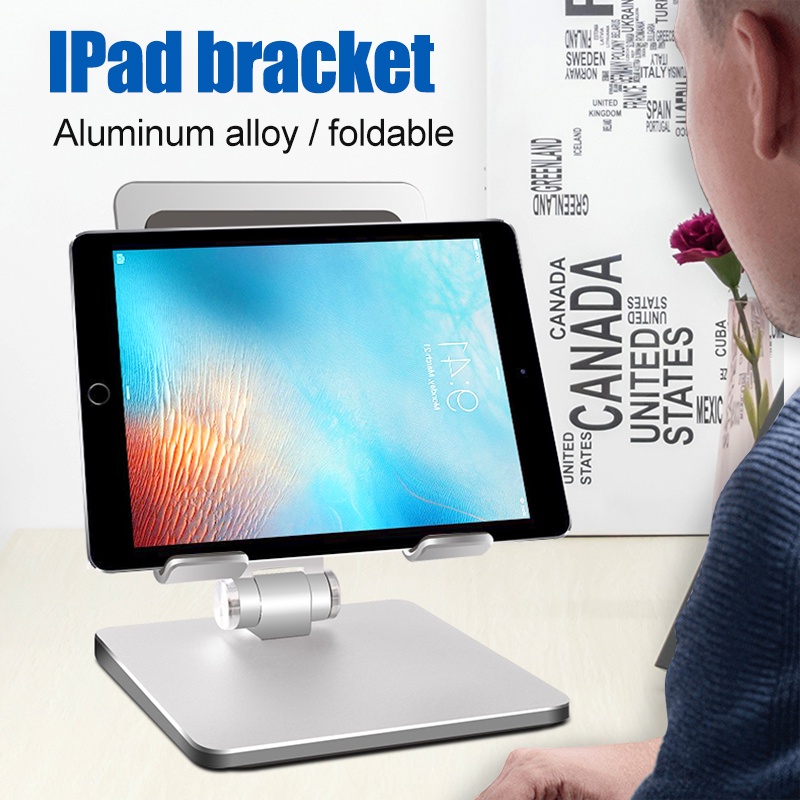 Stand Holder Hp  Tablet Ipad Huawei Apple Model Lipat Bahan Aluminum Alloy