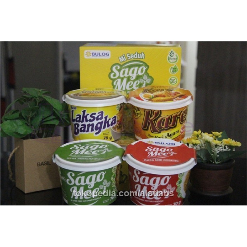 

Paket 4 Rasa SagoMee Sago Mee Mie Instan Noodle Sagu Rumbia @ 70 gr