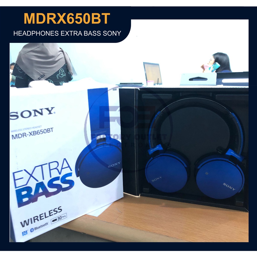 Sony MDR-XB650BT Extra Bass Bluetooth Headphone - BLUE EX DISPLAY NO WARRANTY