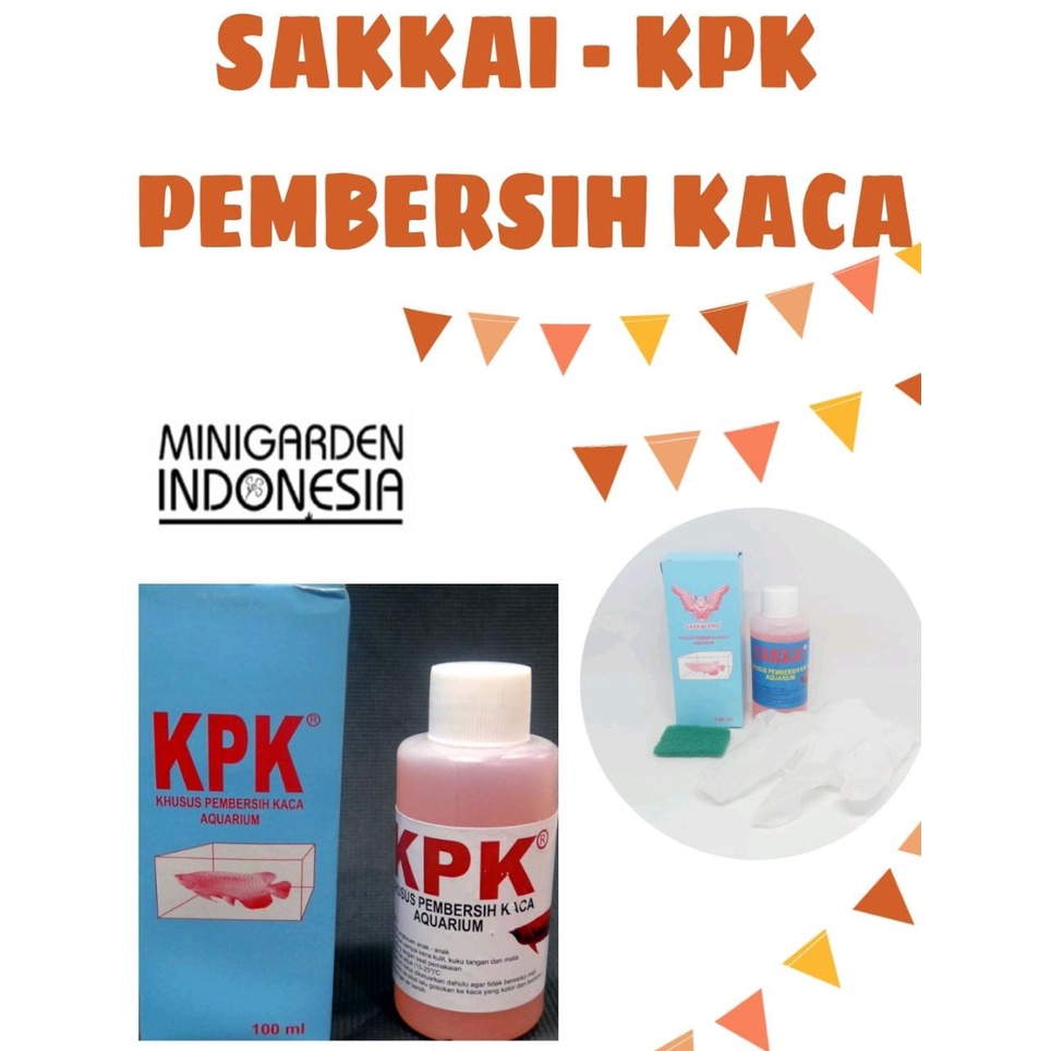 KPK PEMBERSIH KACA AQUARIUM SAKKAI PRO 100 ML KHUSUS PEMBERSIH KACA