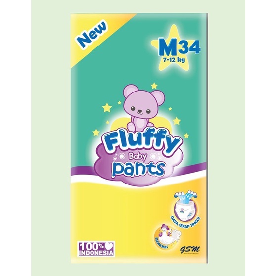 FLUFFY PANT S40 M30+2 L26+2 XL26