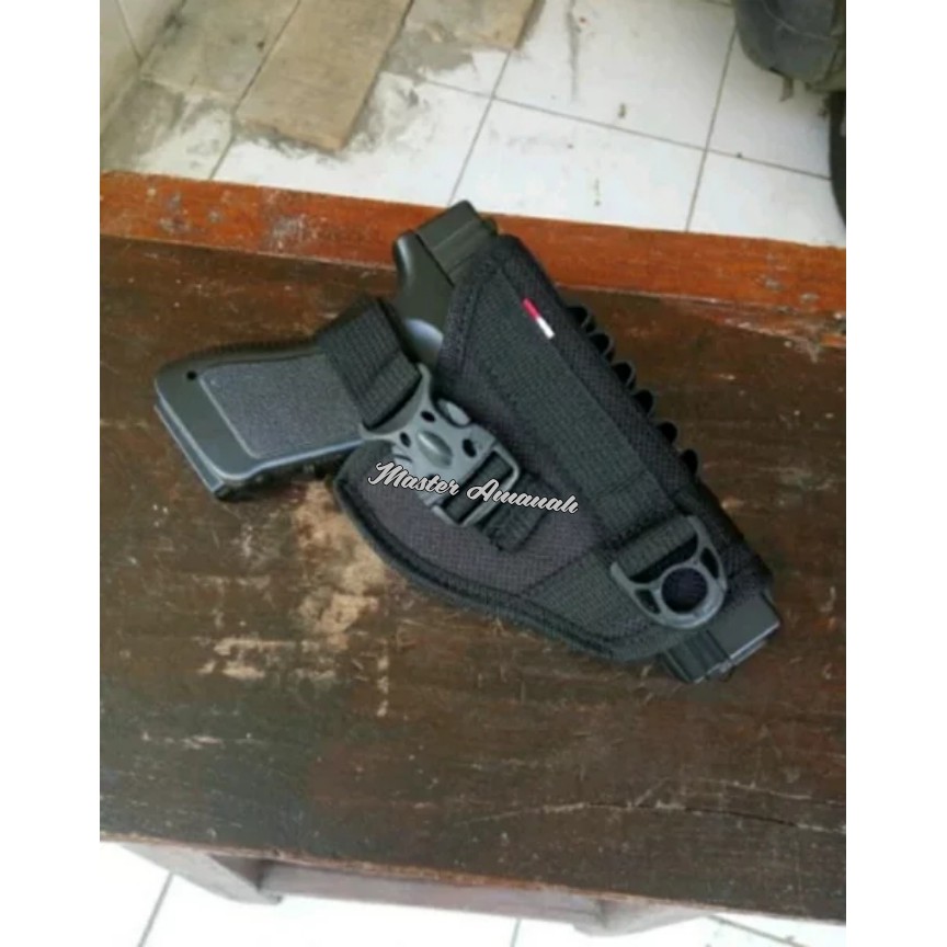 SARUNG PISTOL PINGGANG / HOLSTER 3/ PISTOL CASE/ SARUNG PISTOL REVOLVER/SARUNG PISTOL GLOCK/ AIRSOFT