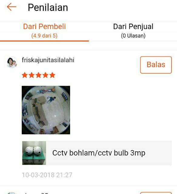 Cctv bohlam cctv buld 360 fisheye full hd 5mp