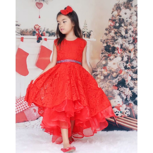 DRESS ALICE / DRESS ANAK PEREMPUAN MURAH / DRESS NATAL MURAH / DRESS NATAL ANAK MURAH / DRESS IMLEK ANAK / BAJU NATAL ANAK MURAH / KOSTUM NATAL