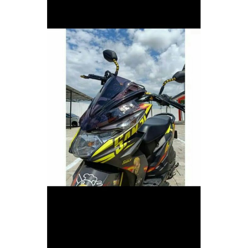 Visor Windshield modifikasi beat street*beat vario*beat f1