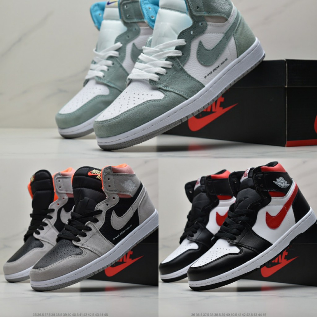  Sepatu  Sneakers  Desain Nike  Air Jordan Aj1 Untuk Unisex 