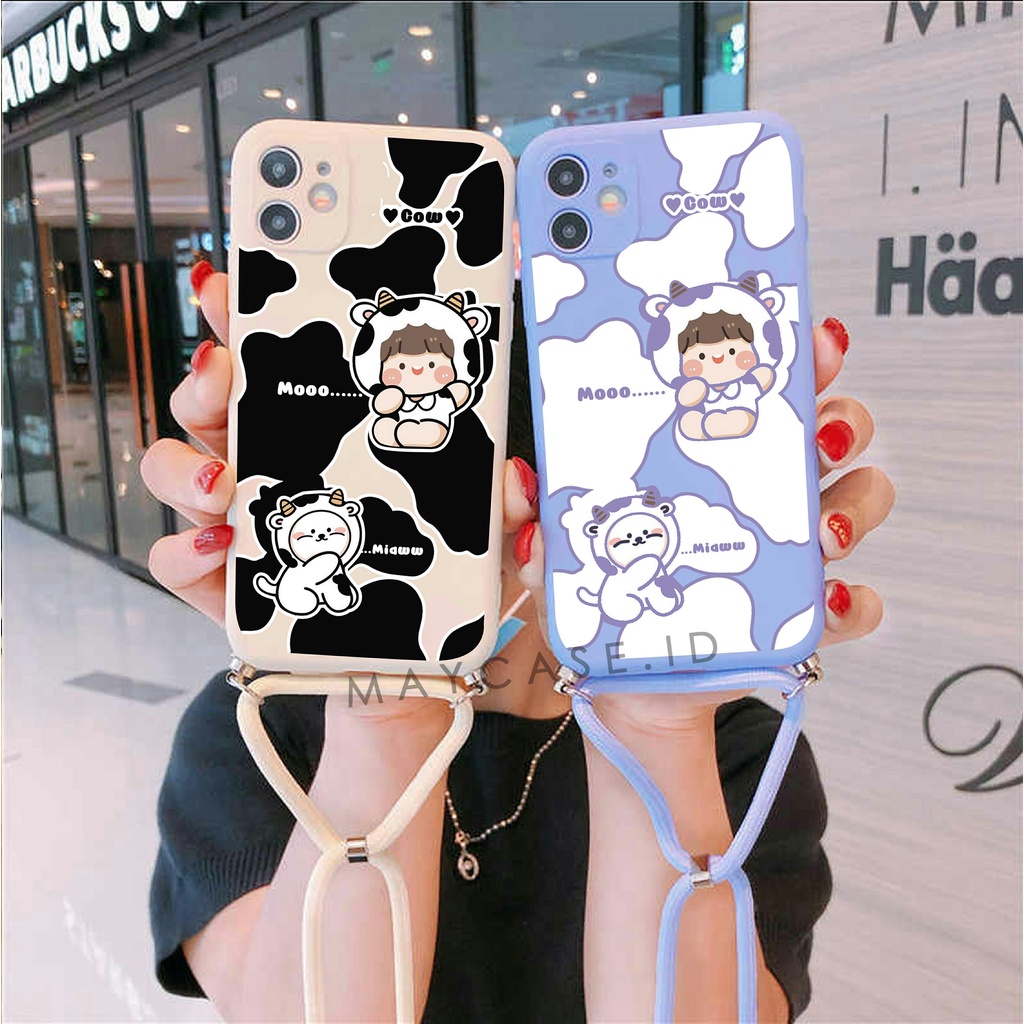softcase macaron motif   tali sling oppo a96 a76 a16k a16e a16 a54 a55 a74 4g a95 4g reno 7 4g 5g 7z