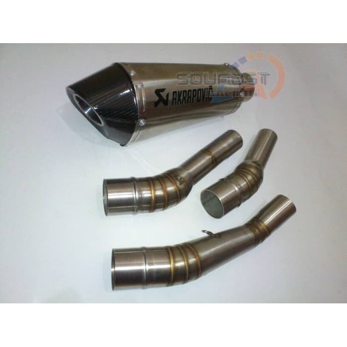 BARANG TERBAIK knalpot racing cbr150rFACELIFT/cbr150rK45/newcb150r slip on akrapovic racing balapan
