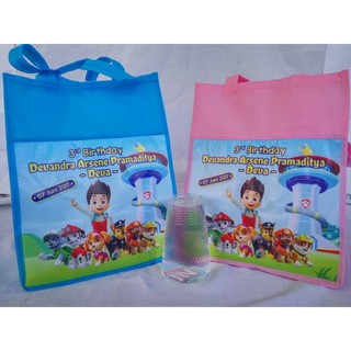  FREE DESAIN TAS SPUNBOND NK CUSTOM Souvenir Goodie Bag 