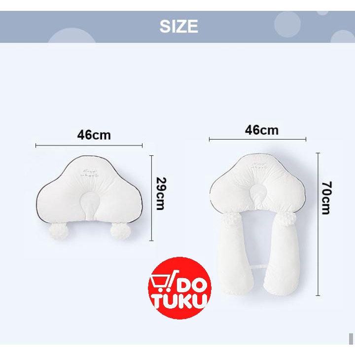 [Bonus Sarung Bantal] Dotu Hug Pillow Bantal Bayi Premium Anti Peyang dan Anti Kaget