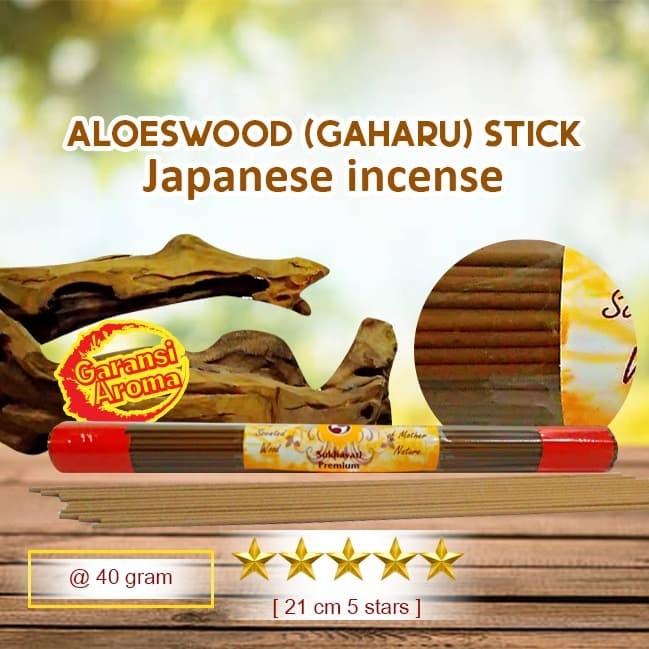 Dupa/Hio Wangi 21cm 5 Star Aloeswood Stick Japanese incense @40gr