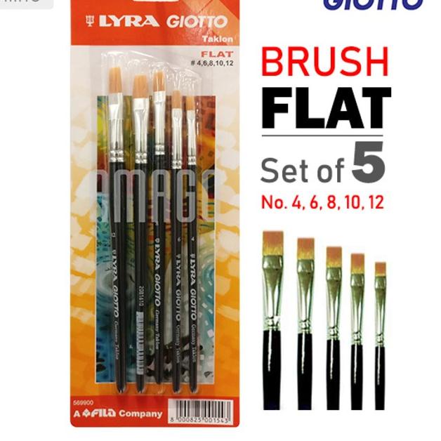 

GratisOngkir||R-1273||LYRA BRUSH SET - FLAT - 04, 06, 08, 10, 12 - RED LABEL - 569900