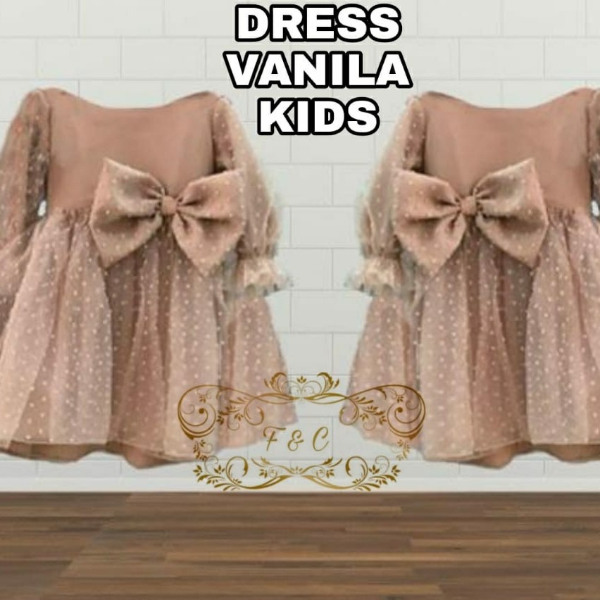 eLBi-baju anak perempuan-Little Bee Boutique I Elisa UMUR USIA 4 5 6 TAHUN BBT Matt Tile Organdi