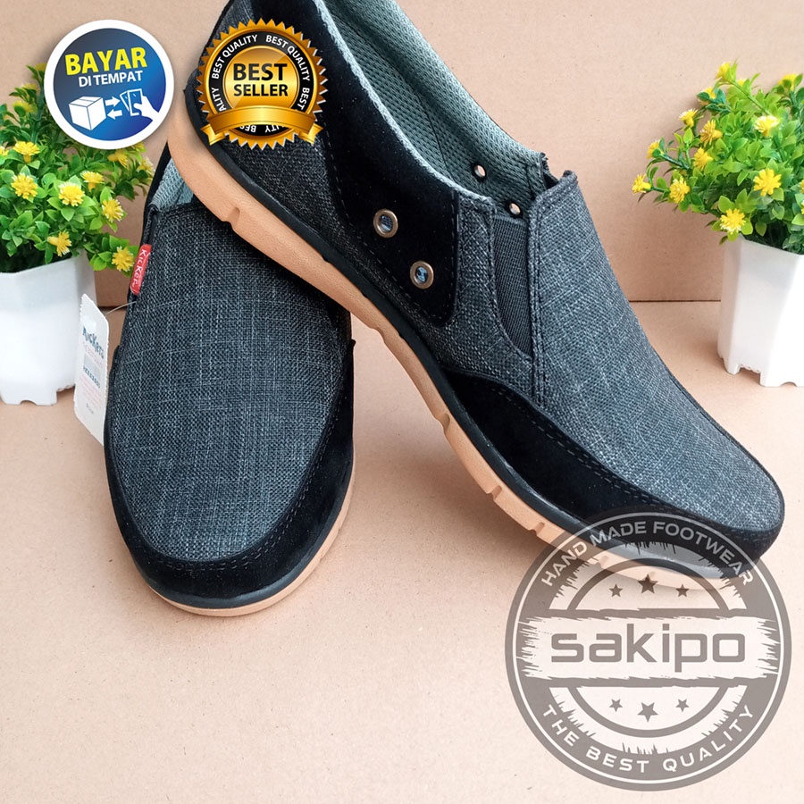 PROMO KEMERDEKAAN !! SEPATU PRIA DEWASA KASUAL SLIP ON MURAH BERKUWALITAS SOL KARET TRENDI NYAMAN DIPAKAI / SEPATU SANTAI PRIA DEWASA SOL KARET / SEPATU KERJA LAPANGAN / SEPATU KERJA KANTORAN / SAKIPO