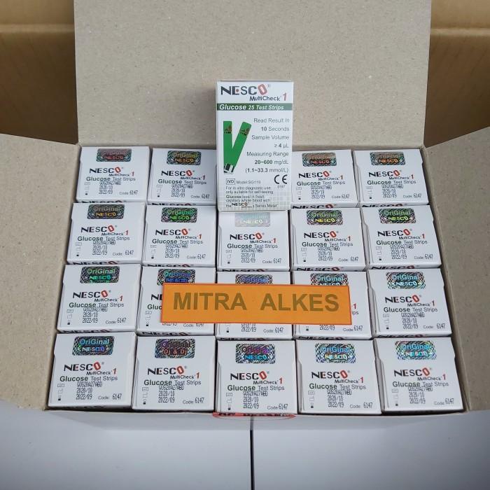 Strip gula darah nesco / strip glucose nesco / stik gula darah nesco