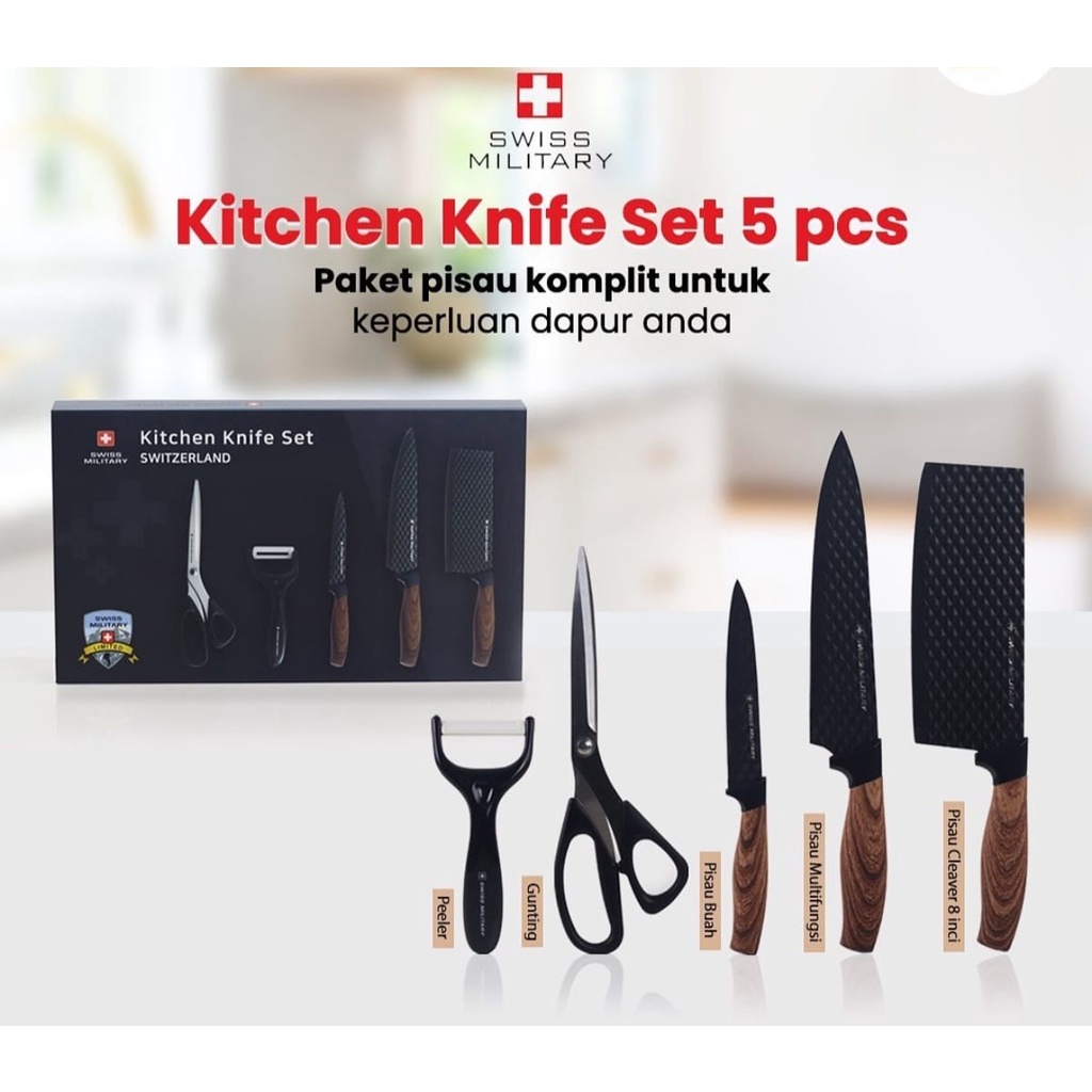 Pisau Set Pisau Dapur Golok Dapur Aksesoris Dapur Gunting