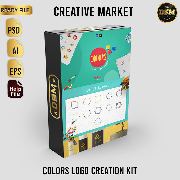 Colors Logo Creation Kit - Photoshop &amp; Illustrator