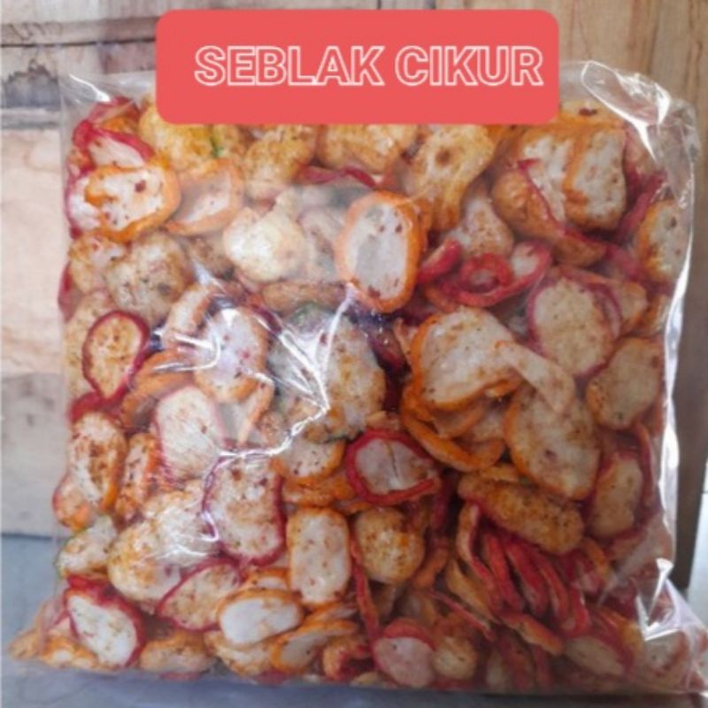 

kerupuk seblak pedas renyah merk mekar jaya 500 gram