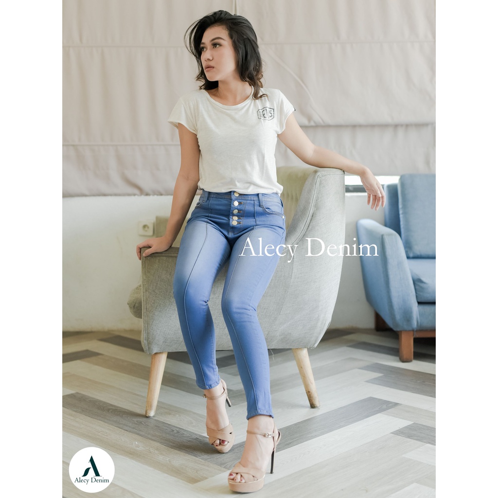 CELANA WANITA JEANS KANCING 5 / JEANS CEWEK