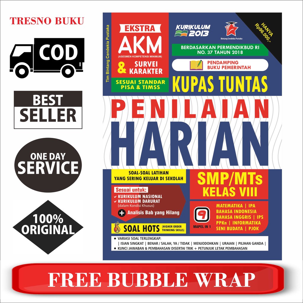 Kupas Tuntas Penilaian Harian + AKM SMP/MTs Kelas 8 Kurikulum 2013