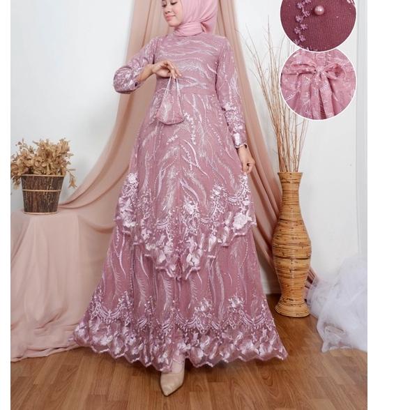 #Sale RRKN7 -KEBAYA GAMIS KARTIKA- KEBAYA FORMAL-GAMIS-KEBAYA-KEBAYA PESTA 81 Kirim Sekarang